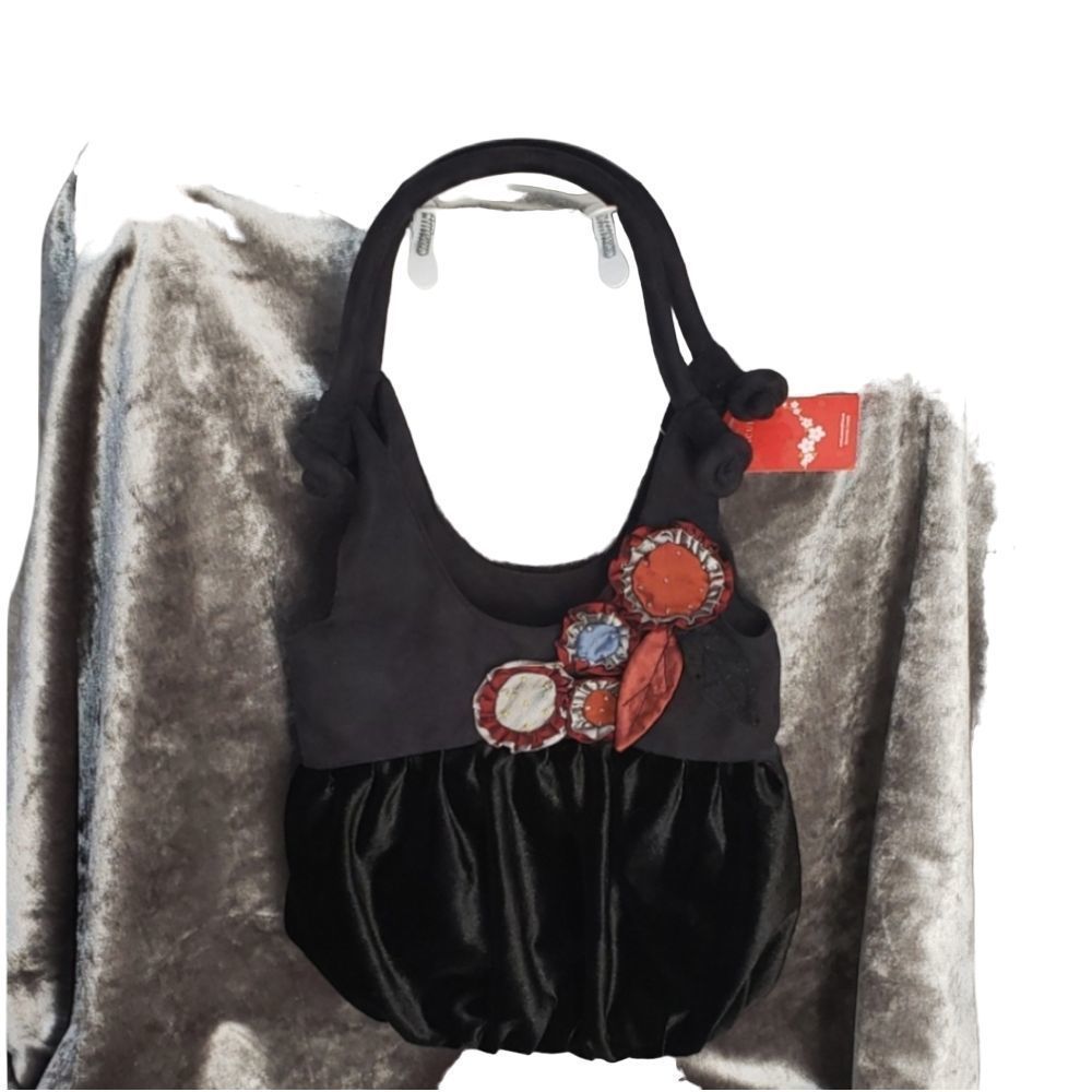 Black Velvet Concubine Shoulder Bag